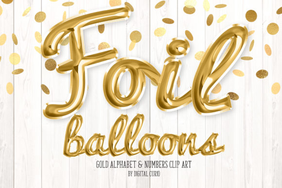 Download Gold Foil Balloon Script Alphabet - Script Collection